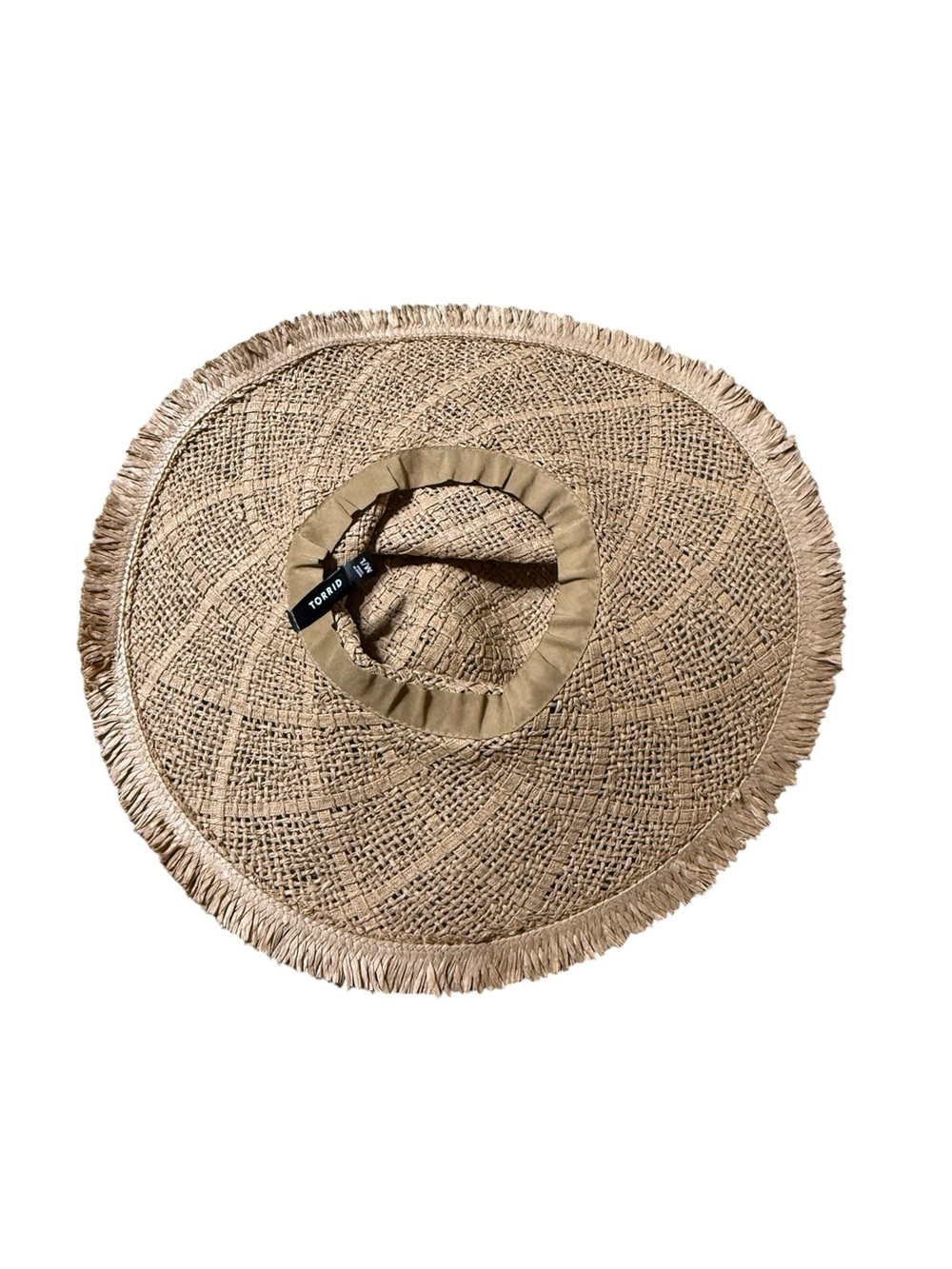 Torrid Women's Plus Sized WW Head M/L Panama Straw Hat 9” Rim with Wide Brim New - Picture 2 of 2